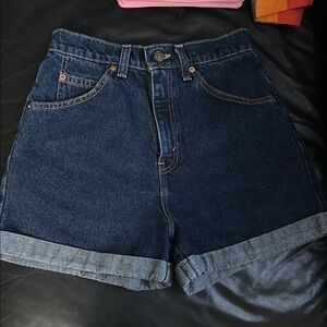 VTG Levi's Blue Jean Shorts High-Waisted Cuffed 954 size 5